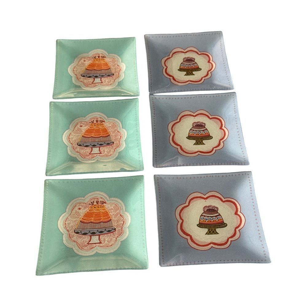 FRAGONARD GLASS PLATES.